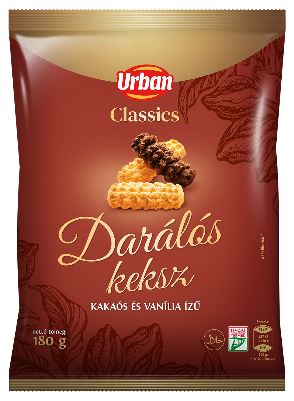 URBAN CLASSICS darálós keksz 180g